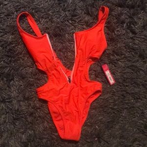 Orange swimsuit from target